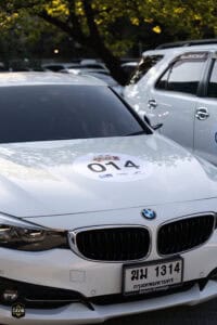รถยนต์ BMW จอดในงานกิจกรรม "The First Ultimate เที่ยวสุดโลก" วันที่ 15 พฤศจิกายน 2025 ที่ Davin Cafe.