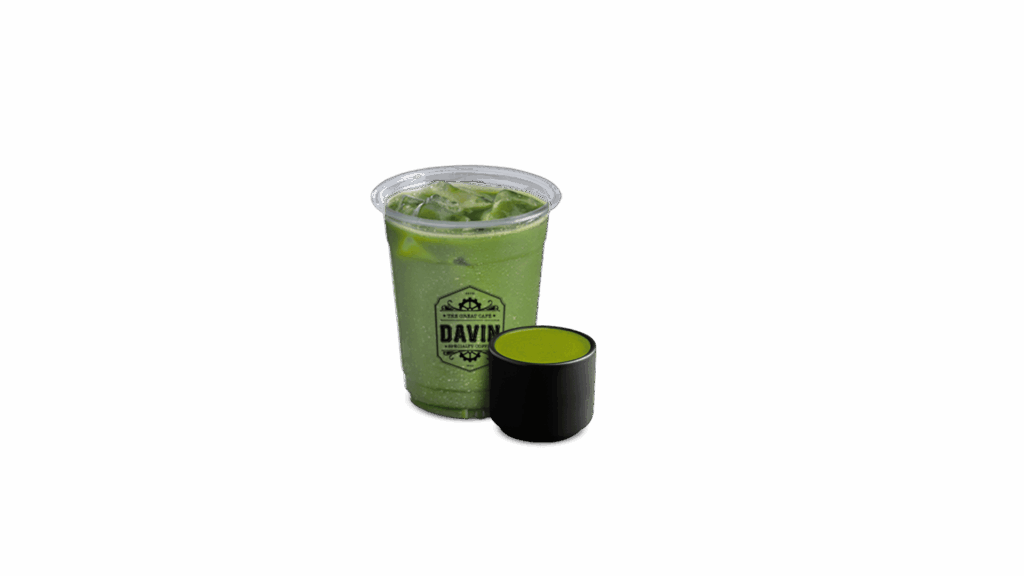 REAL MATCHA at DAVIN CAFE, premium pure Japanese matcha green tea iced drink with rich authentic flavor, refreshing smooth matcha beverage for true matcha lovers and cafe enthusiasts