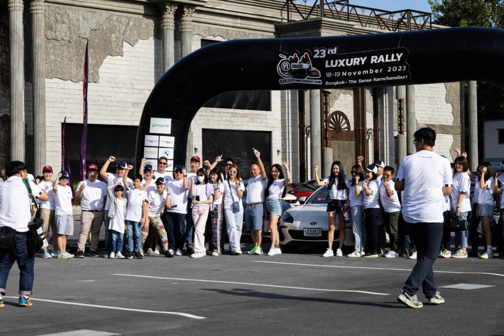 DAVIN CAFE corporate event space Bangkok hosting luxury rally and large group activities, perfect for automotive launches, premium corporate events, and exclusive gatherings in Bangkok