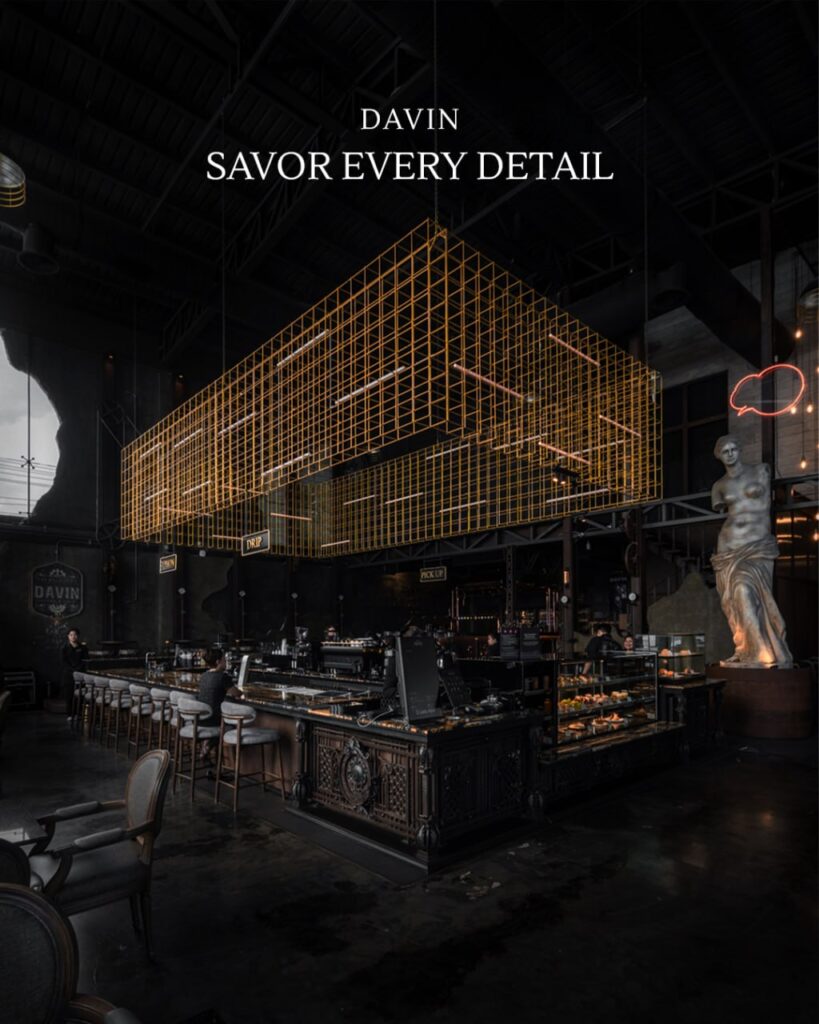 บรรยากาศภายใน Davin Cafe คาเฟ่สไตล์ Modern Luxury ในกรุงเทพฯ พร้อมดีไซน์โทนยุโรปและมุมกาแฟสุดโดดเด่น