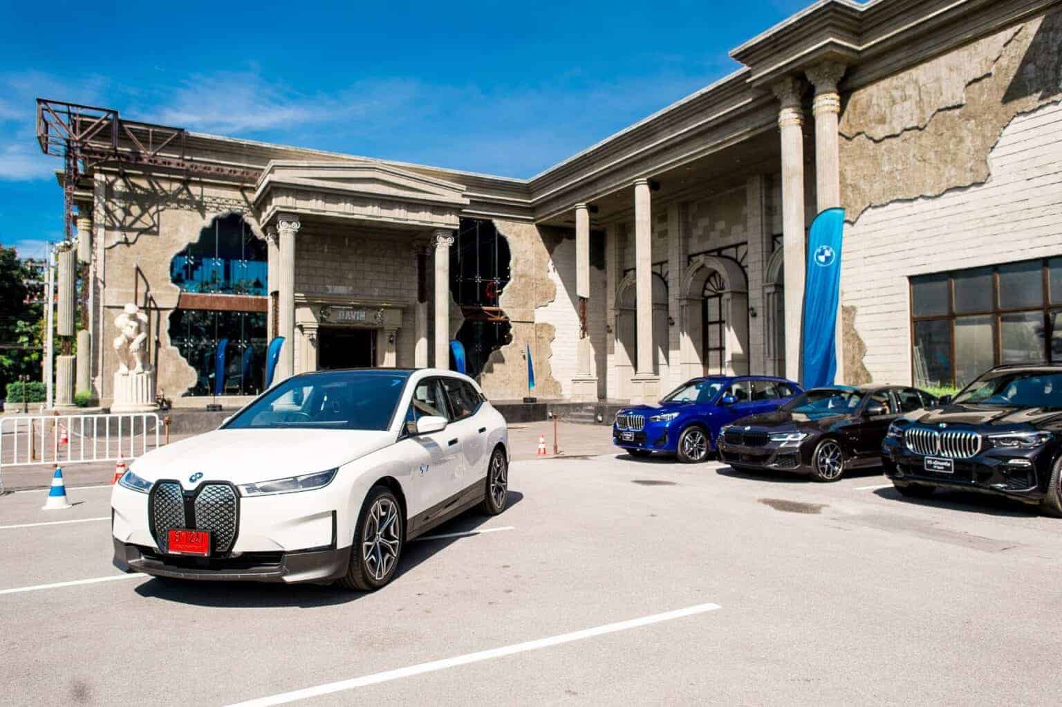 Outdoor car launch activation at Davin Cafe exhibition venue in Bangkok